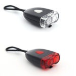 BLJESKALICA PREDNJA+ZADNJA XC147 LED USB WHITE-RED