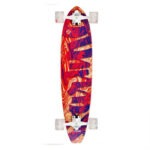 LONGBOARD STREET SURFING CUT KICKTAIL 36" Streaming Black-Red-White
