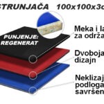 STRUNJAČA FITNESS 1m x 1m x 3cm NEKLIZAJUĆA