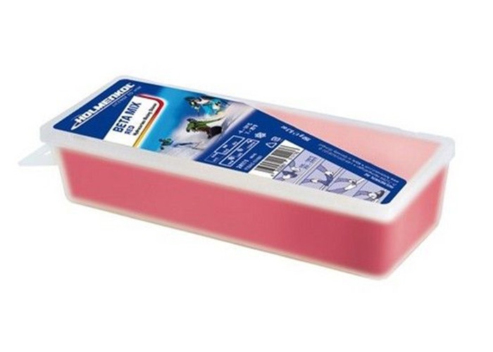 crveni vosak 150 VOSAK ZA SKIJE HOLMENKOL BETAMIX red 150gr - Slika 1