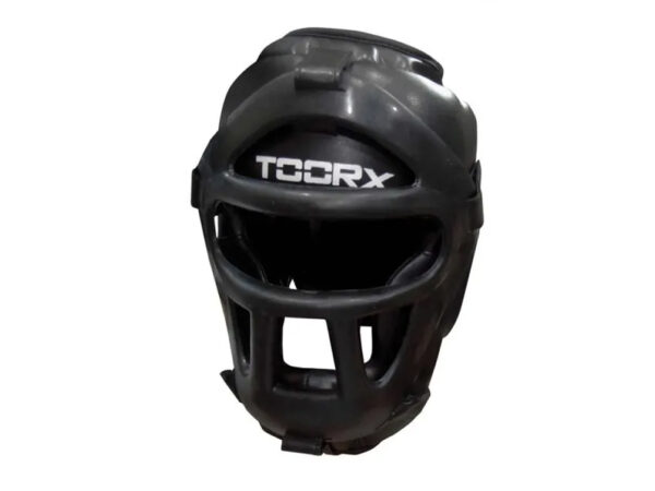 ZAŠTITNA KACIGA TOORX ZA BORILAČKE SPORTOVE SA REŠETKOM Black