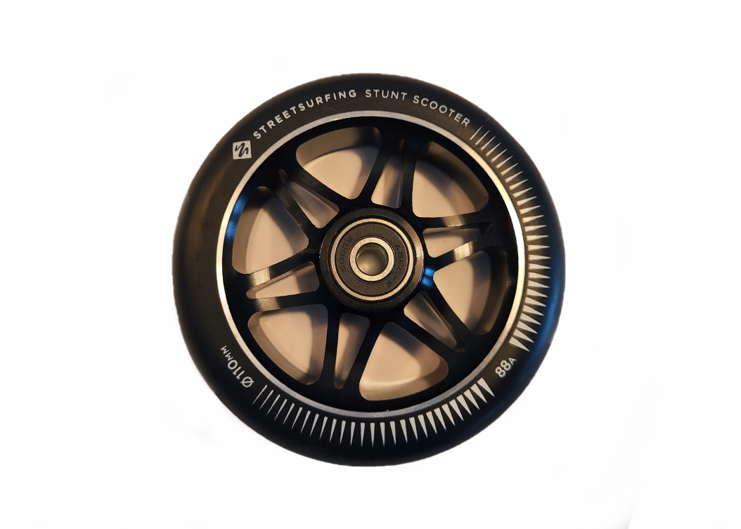 SS-110mm TOČAK ZA TROTINET STREET SURFING 110mm ABEC9 Black - Slika 1