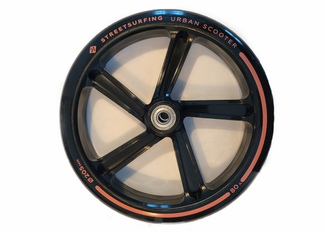 SS-205mm-Blk-Pink TOČAK ZA TROTINET STREET SURFING 205mm ABEC7 - Slika 1