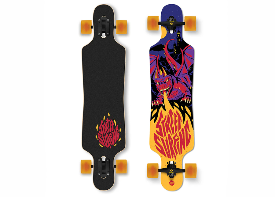 SS-longboard-curve-drop-curved-39-bahamut-1 LONGBOARD STREET SURFING CURVE DROP THROUGH FREERIDE 39" Bahamut - Slika 1