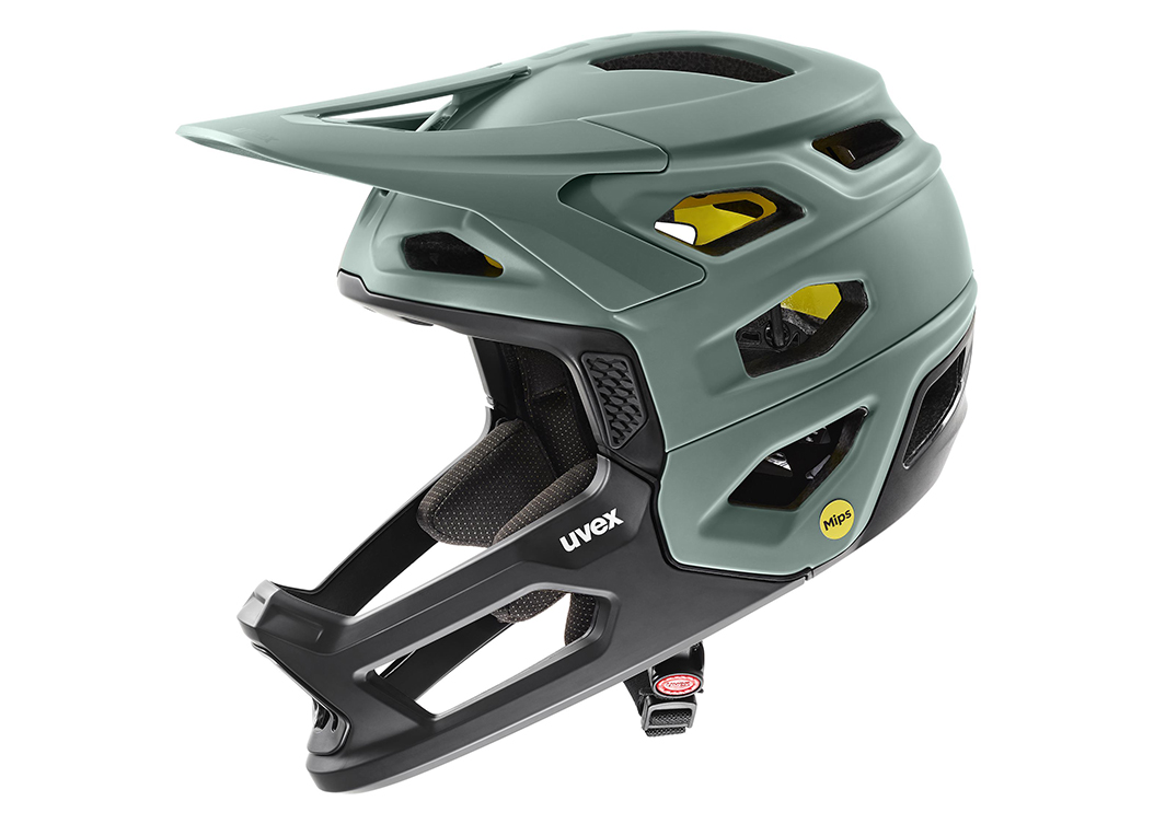 revolt grn KACIGA UVEX REVOLT MIPS Moss green/Black matt - Slika 1