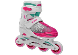PODESIVI ROLERI ROCES JOKEY X Girl White/Pink - Slika 2